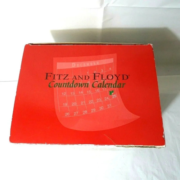 Fitz & Floyd Christmas Countdown Calendar Snowman - Picture 4 of 8